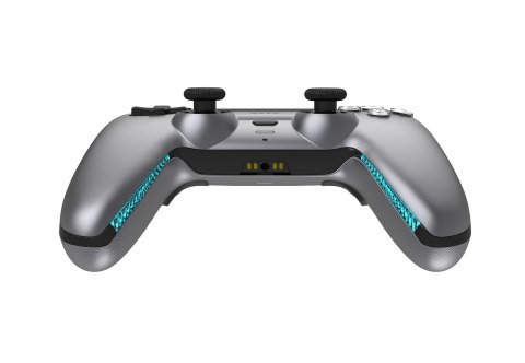 Deltaco Gaming GAM-199-STEELGRAY kontroler gier Szary, Metaliczny, Stal Bluetooth/USB Gamepad PlayStation 5, Android, iOS No name