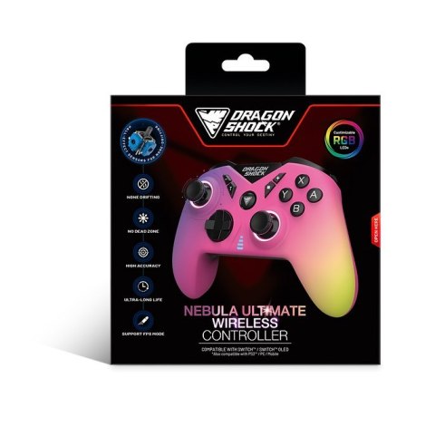 Dragonshock Nebula Ultimate Wielobarwny Bluetooth Gamepad Nintendo Switch No name