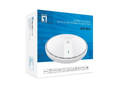 Dwuzakresowy bezprzewodowy punkt dostępowy Wi-Fi 6 PoE (WAP-8131) No name
