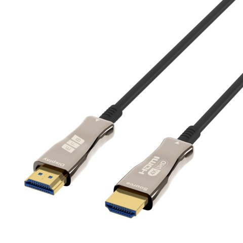 EFB Elektronik HDMI-20-00008 kabel HDMI 20 m HDMI Typu A (Standard) Czarny, Stal nierdzewna No name