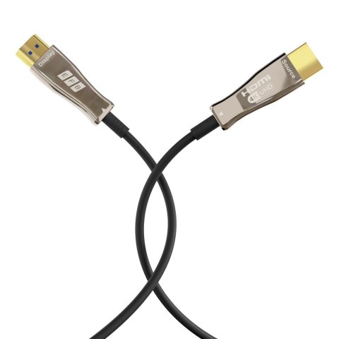 EFB Elektronik HDMI-20-00008 kabel HDMI 20 m HDMI Typu A (Standard) Czarny, Stal nierdzewna No name