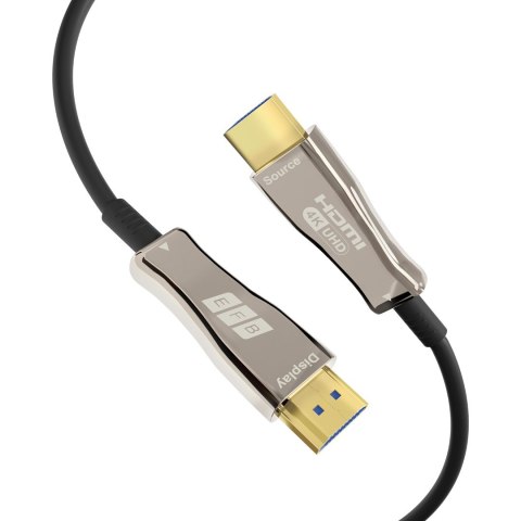 EFB Elektronik HDMI-20-00008 kabel HDMI 20 m HDMI Typu A (Standard) Czarny, Stal nierdzewna No name
