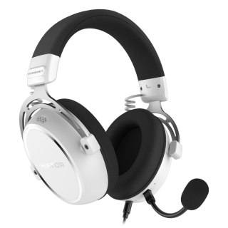 HATOR HYPERGANG 3 Hi-Res Zestaw słuchawkowy Przewodowa Opaska na głowę Gaming USB Type-C / USB Type-A Biały No name