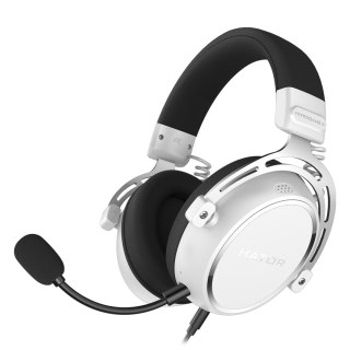 HATOR HYPERGANG 3 Hi-Res Zestaw słuchawkowy Przewodowa Opaska na głowę Gaming USB Type-C / USB Type-A Biały No name