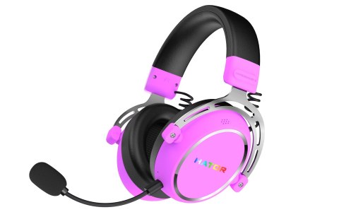 Słuchawki dla graczy Hator HYPERGANG 3 Wireless bezprzewodowe fioletowe No name
