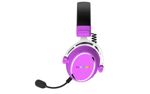 Słuchawki dla graczy Hator HYPERGANG 3 Wireless bezprzewodowe fioletowe No name