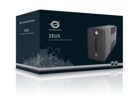 Zasilacz awaryjny UPS Conceptronic 850VA/480W/4xIEC/HID USB/RJ45in/Out/AVR sw No name