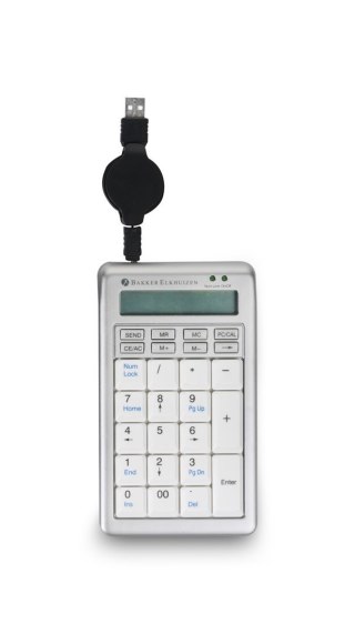 BakkerElkhuizen S-board 840 Numeric klawiatura numeryczna PC USB Jasny Szary, Biały No name