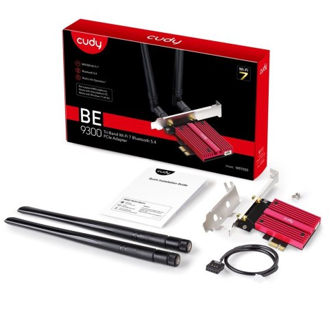 Karta sieciowa Cudy WE9300 WiFi 7 BE9400 BT 5.4 PCI-E CUDY