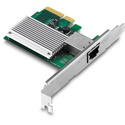 Karta sieciowa Trendnet TEG-10GECTX, wewnętrzna, przewodowa, PCI Express, Ethernet, 10000 Mbit/s, zielony, szary No name