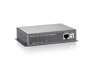 LevelOne POR-0102 2-portowy wzmacniacz PoE - Repeater - 2 porty - 10Base-T, 100Base-TX, 1000Base-T - Zewnętrzne - do 100 m No name