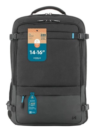Mobilis Trendy 24h Backpack 14-16'' Black 25L 100% Recycled No name