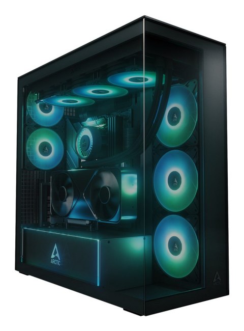 Obudowa Arctic Xtender Schwarz z oknem z GPU mountem No name