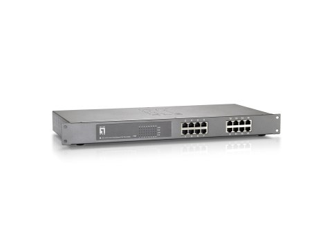 Przełącznik LevelOne FEP-1612 - Fast Ethernet (10/100) - 10BASE-T, 100BASE-TX - IEEE 802.3, IEEE 802.3af, IEEE 802.3at, IEEE 802 No name