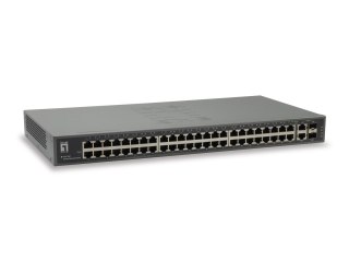 Przełącznik LevelOne FGU-5021 - Niezarządzalny - 48 x 10/100 + 2 x Combo Gigabit SFP - Możliwość montażu w szafie No name