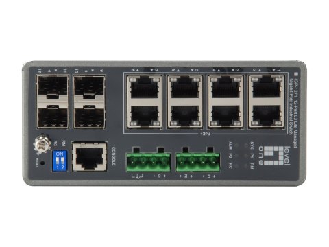 Przełącznik LevelOne TURING Industrial Gb/L3 Managed PoE 240W 1Gbps No name