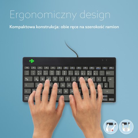 R-Go Tastatur Compact Break DE-Layout verkabelt schwarz No name