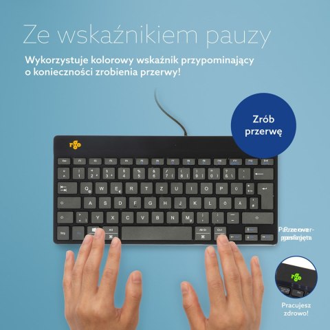 R-Go Tastatur Compact Break DE-Layout verkabelt schwarz No name