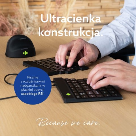 R-Go Tastatur Split Break US-Layout verkabelt schwarz No name
