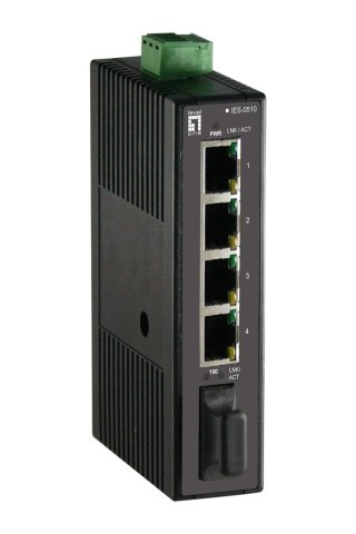 Switche LevelOne Industrial 5-portowe 1xSC MM+DIN 100Mbps No name