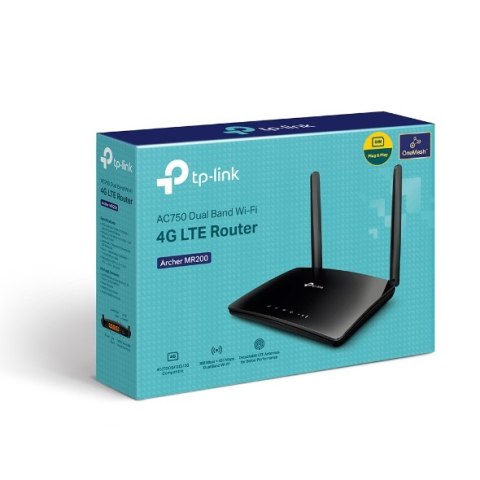 TP-Link Archer MR202 router bezprzewodowy Fast Ethernet Dual-band (2.4 GHz/5 GHz) 4G Czarny TP-LINK
