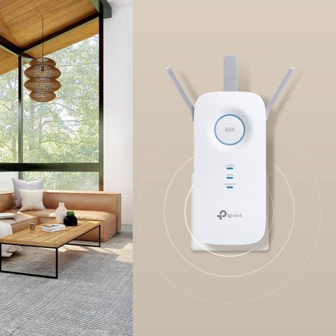 TP-Link RE550 przedłużacz sieciowy Nadajnik i odbiornik sieci Biały 10, 100, 1000 Mbit/s TP-LINK