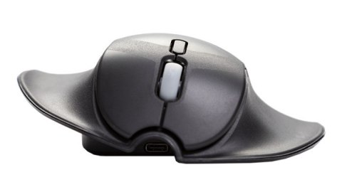 Bakker Elkhuizen HandShoeMouse Shift - mysz - ergonomiczna - prawo- i leworęczna - laserowa - 3 przyciski - bezprzewodowa No name