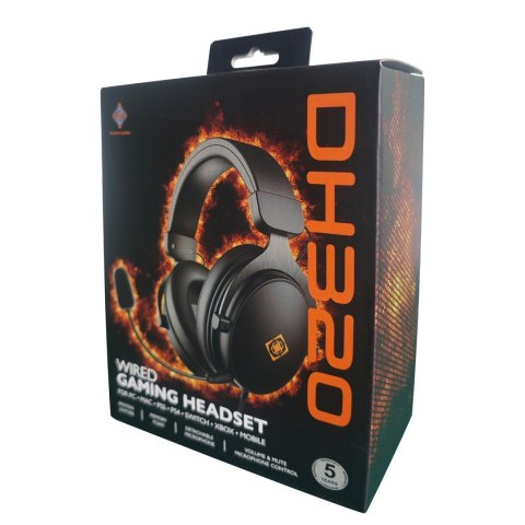 Deltaco Gaming GAM-190 słuchawki/zestaw słuchawkowy Przewodowa Opaska na głowę Czarny No name