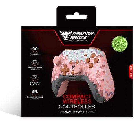 Dragonshock PopTop Różowy, Brązowy, Czarny, Jasny Niebieski, Fioletowy Bluetooth Gamepad Analogowa/Cyfrowa Nintendo Switch, PC No name