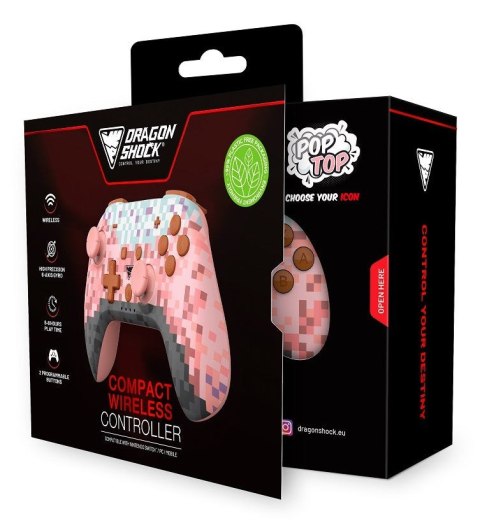 Dragonshock PopTop Różowy, Brązowy, Czarny, Jasny Niebieski, Fioletowy Bluetooth Gamepad Analogowa/Cyfrowa Nintendo Switch, PC No name