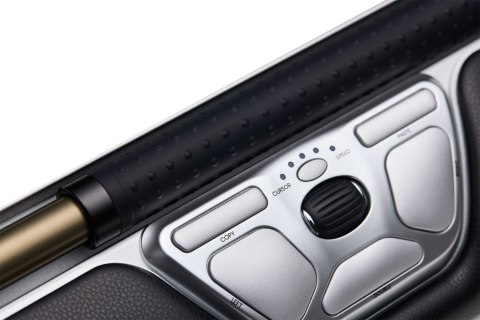 Myszka Contour Design RollerMouse Czerwona bezprzewodowa Bluetooth USB Type-C 2800 DPI Srebrny No name