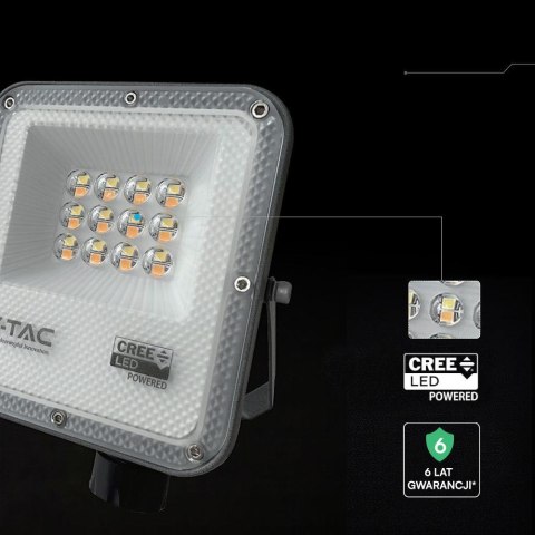 Naświetlacz LED V-TAC CREE CHIP 10W LED 3w1 CCT VT-44014CCT 3000K-4000K-6500K 730lm 6 lat gwarancji