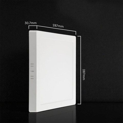 Panel natynkowy downlight V-TAC 24W LED CREE CHIP kwadrat 285x285mm VT-60024CCT 3000K-4000K-6500K 2640lm 6 lat gwarancji