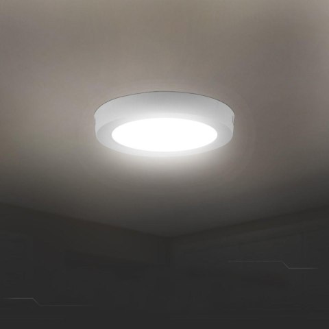 Panel natynkowy downlight V-TAC 6W LED CREE CHIP okrągły 121x30mm VT-60006CCT 3000K-4000K-6500K 630lm 6 lat gwarancji