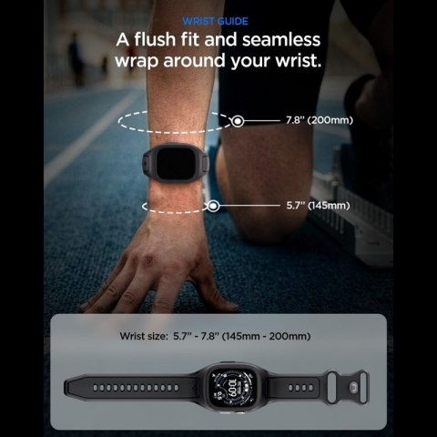 Spigen Liquid Air Pro - Pasek z obudową do Apple Watch Ultra 49 mm (Black) Spigen
