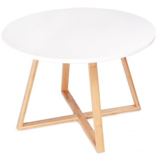 Stolik kawowy nowoczesny skandynawski 60 cm bambus ModernHome ModernHome