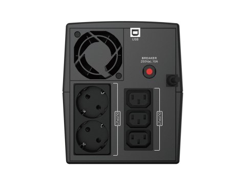 Zasilacz UPS CONCEPTRONIC ZEUS 2200VA 1320W 3xIEC+2xSchuko HID,USB No name