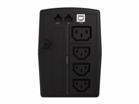 Zasilacz awaryjny UPS Conceptronic 1000 VA/600 W/4xIEC/HID USB/RJ45 in/Out/AVR sw No name