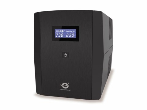 Zasilacz awaryjny UPS Conceptronic 1500VA/900W/6xIEC/HID USB/RJ45in/Out/AVR sw No name