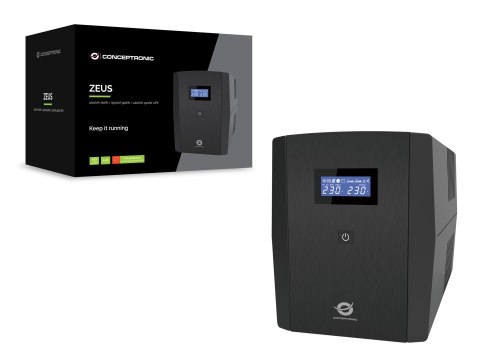 Zasilacz awaryjny UPS Conceptronic 2200 VA/1320 W/4 W/Wielka Brytania/HID USB/RJ45in/wyjście/AVR sw No name