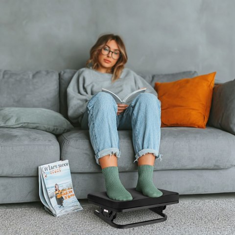 MACLEAN PODNÓŻEK ERGONOMICZNY PŁYNNIE REGULOWANY KĄT NACHYLENIA Z PODUSZKĄ MC-460 Maclean