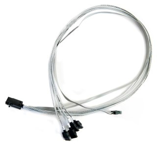 Microsemi ADAPTEC I-HDMSAS-4SATA-SB.8M 0,8 m 6 Gbit/s Szary Adaptec