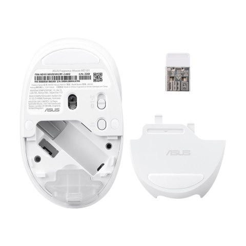 Mysz bezprzewodowa ASUS MD101 Fragrance Mouse Wireless /Bluetooth Iridescent White ASUS