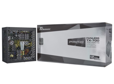 Seasonic PRIME Fanless TX moduł zasilaczy 700 W 20+4 pin ATX ATX Czarny Seasonic