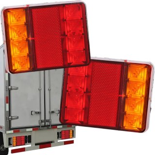 2x lampa tylna tył lewa prawa przyczepy zespolona led diodowa tył zestaw RTO
