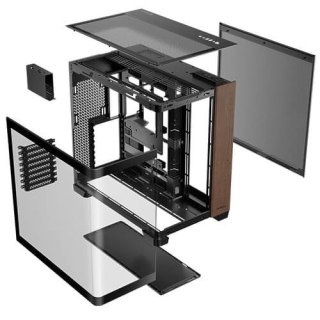 Antec C8 Curve Wood Full Tower Czarny, Przezroczysty, Drewno Antec