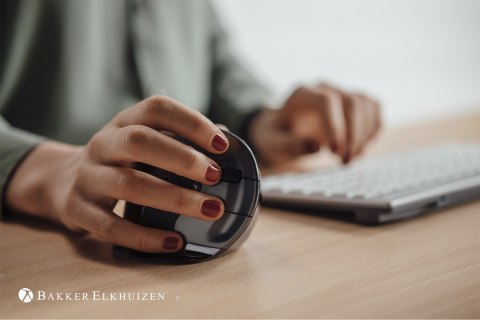 BakkerElkhuizen Evoluent D myszka Biuro Po prawej stronie USB Typu-A Laser 3200 DPI No name