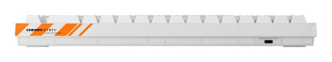 CHERRY K5 PRO TMR COMPACT klawiatura Gaming USB QWERTZ Niemiecki Pomarańczowy, Biały Cherry