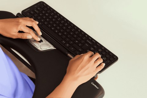 Contour Design RollerMouse Czerwona Max, przewodowa, USB Type-A, 2800 DPI, Srebrny No name