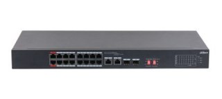 Dahua Technology PoE S3218-16ET-135 przełącznik sieciowy Nie zarządzany L2 Gigabit Ethernet (10/100/1000) Obsługa PoE 1U Czarny DAHUA